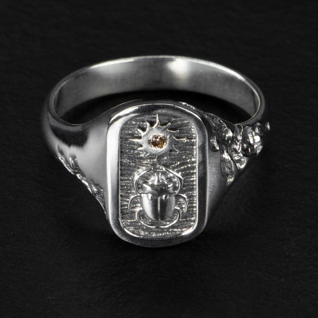 Diamond Signet Ring - AFTERLIFE