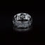 carved band silver ring