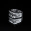 rectangle silver signet ring