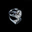vintage round silver ring