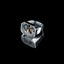 vintage rectangle ring with australian opal
