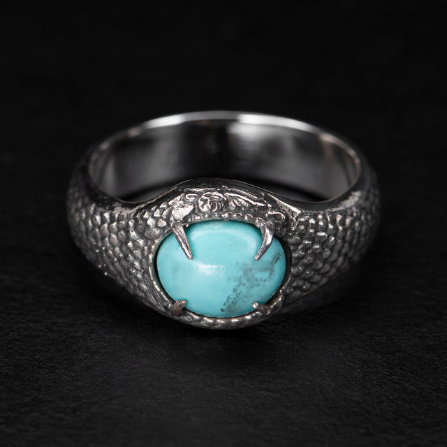 turqoise gemstone silver ring