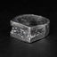 rectangle silver signet ring