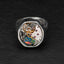 round vintage ring with australian opal