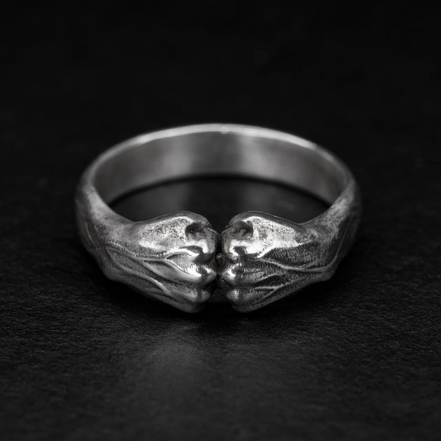 silver fist ring