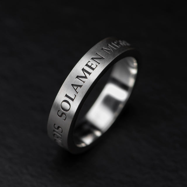 custom engraved silver ring