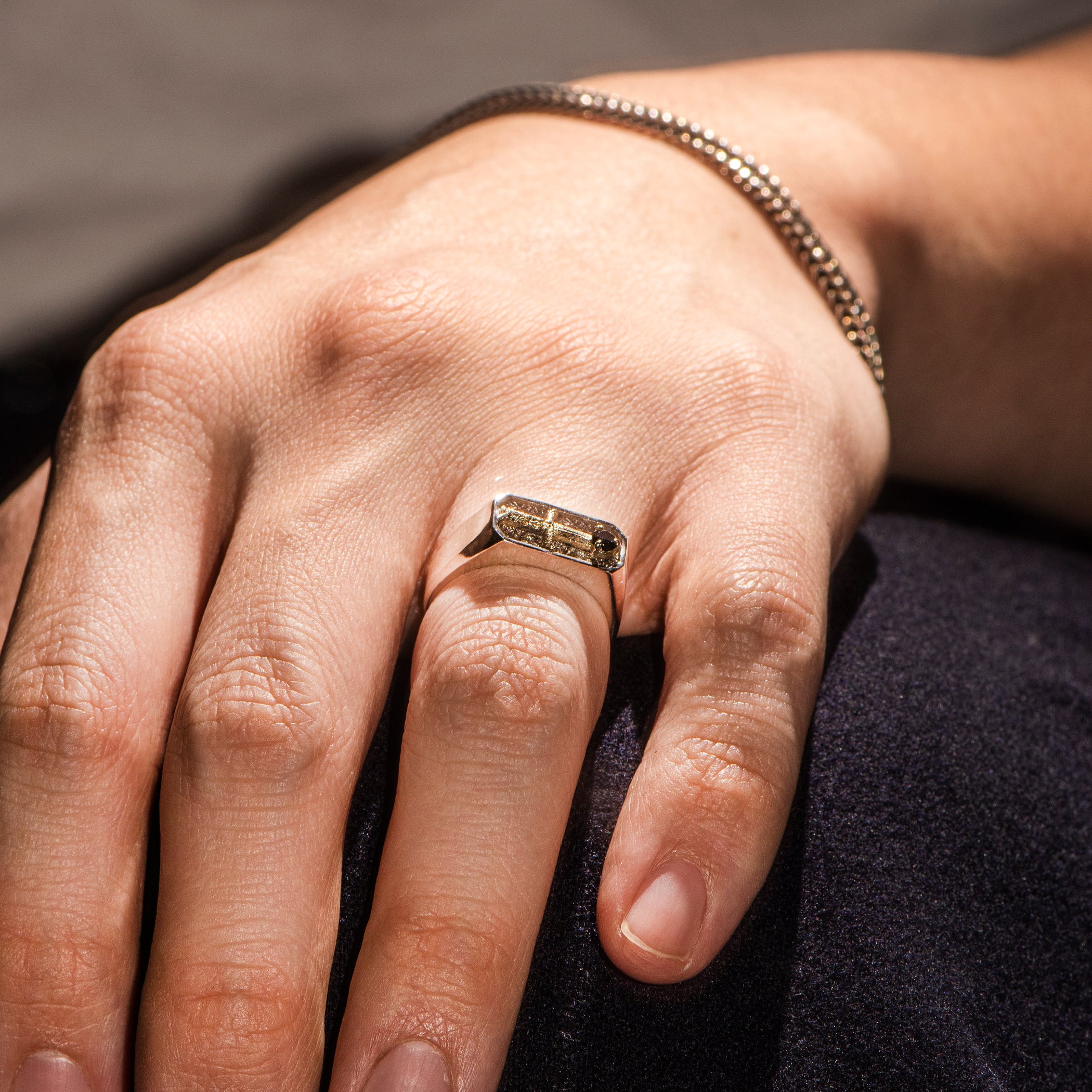 Sapphire Sword Ring SOVEREIGN II AHW Studio