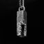 Geometric silver necklace pendant