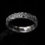 white moissanite silver ring